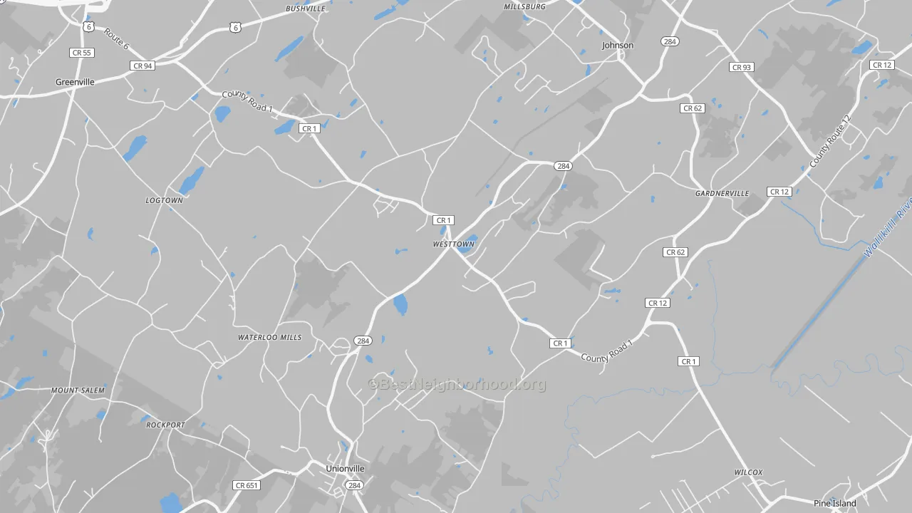 Transit Grade map of 10998, NY