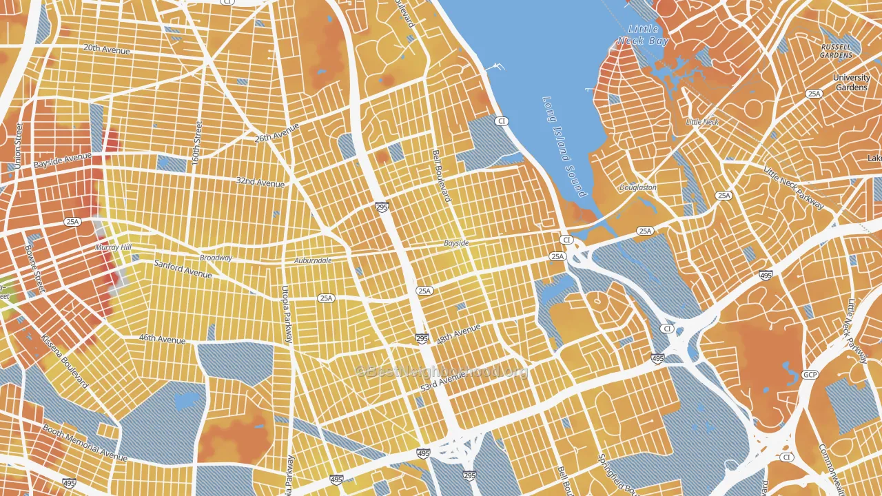 Transit Grade map of 11361, NY