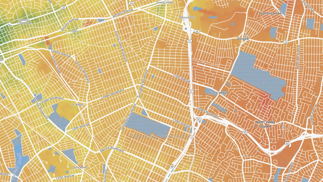Transit Grade map of 11411, NY