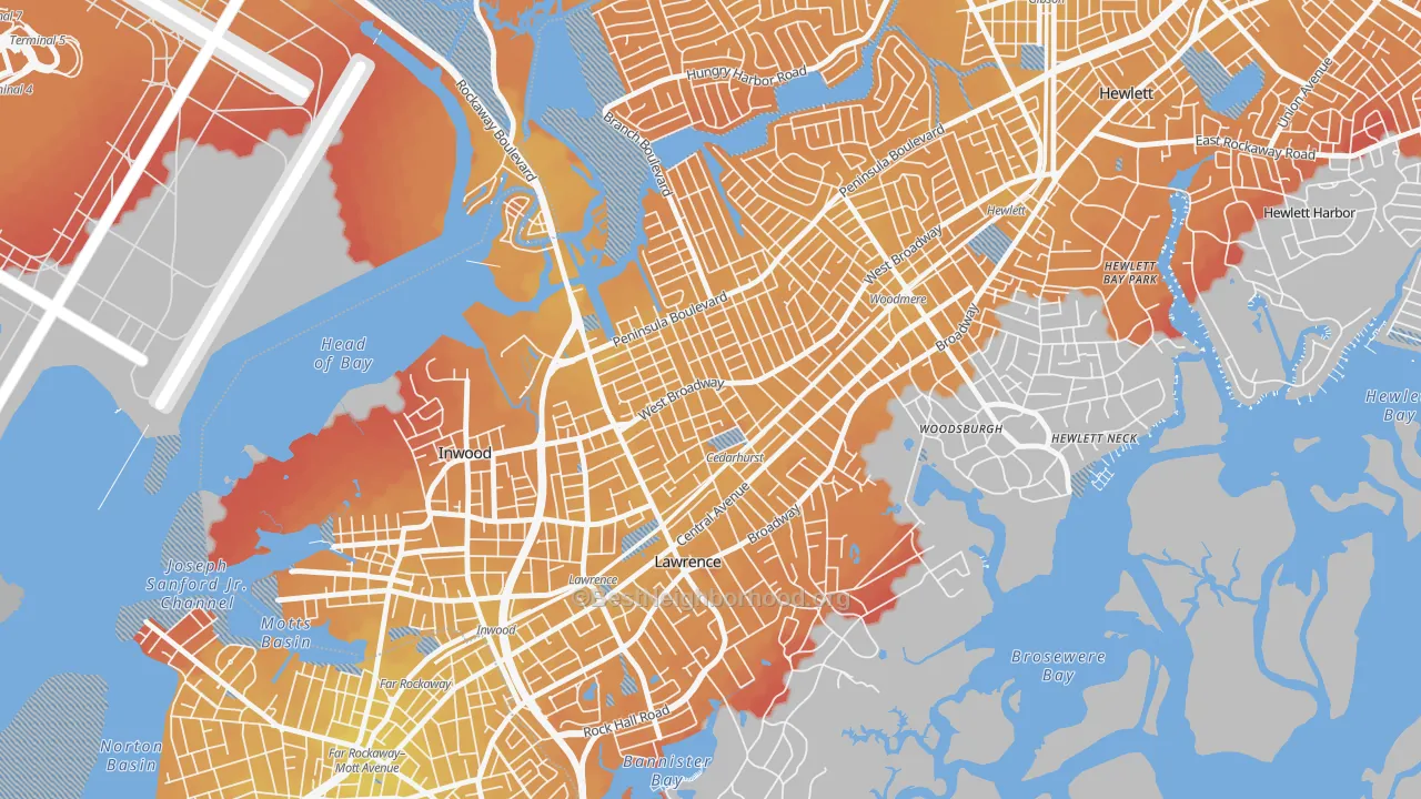 Transit Grade map of 11516, NY