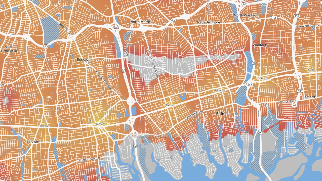 Transit Grade map of 11566, NY