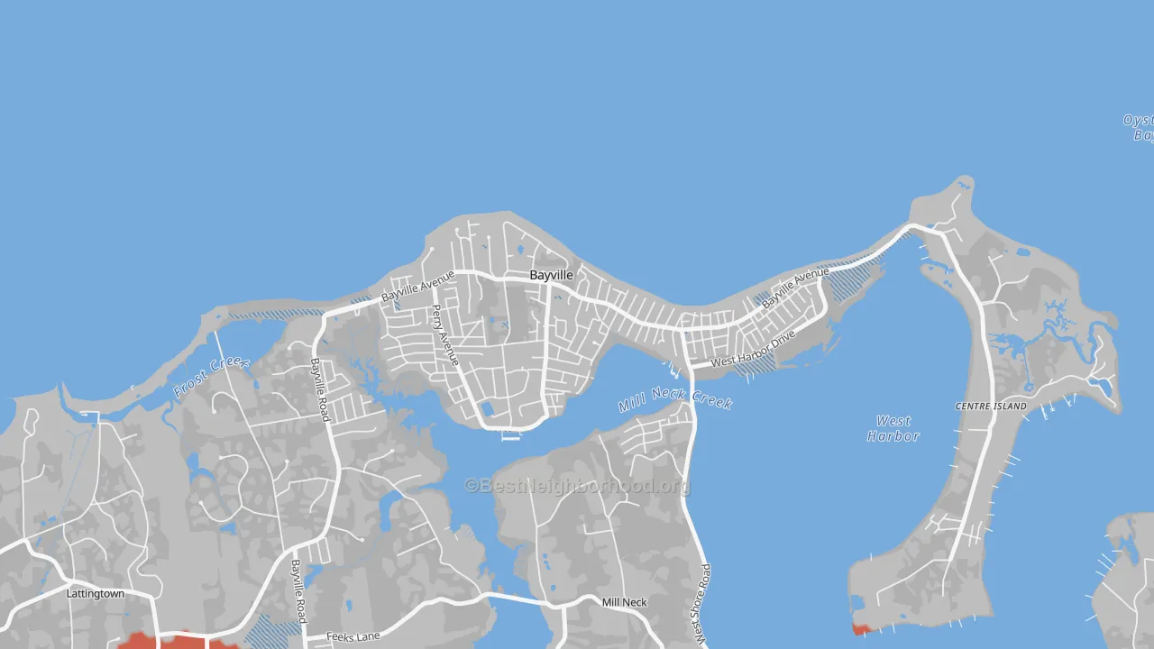 Transit Grade map of 11709, NY