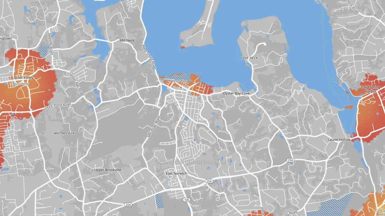 Transit Grade map of 11771, NY
