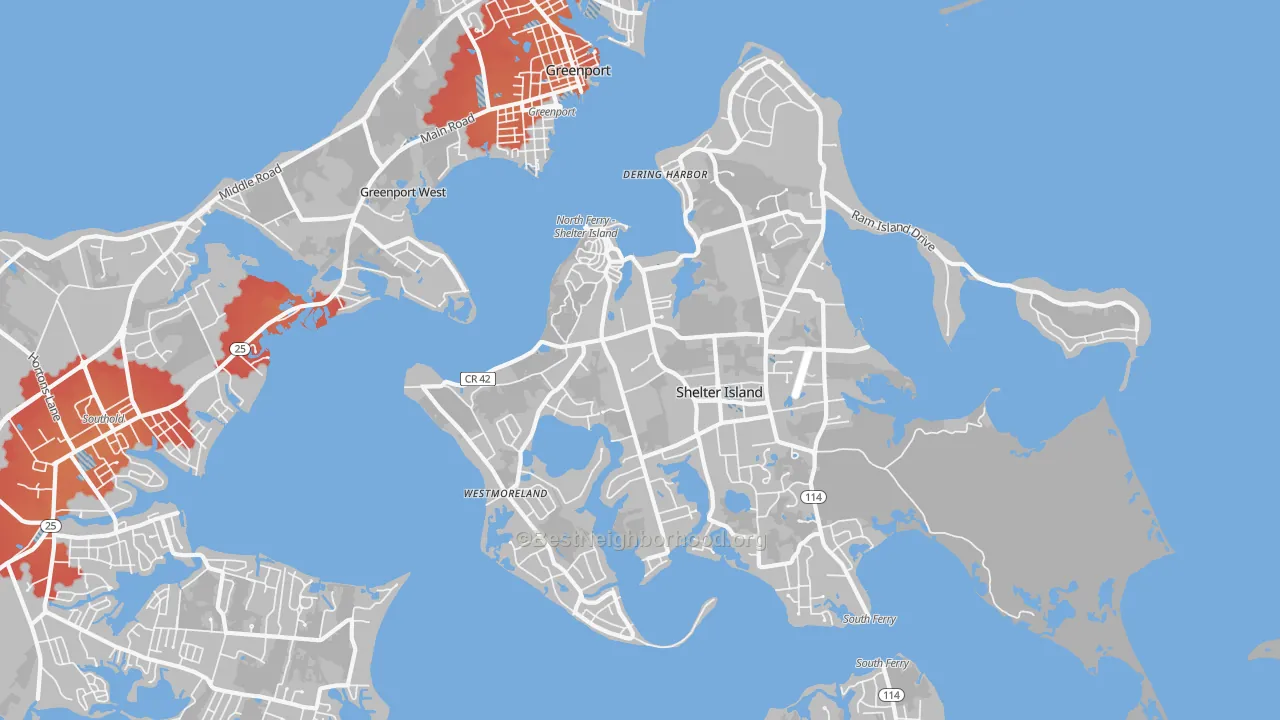 Transit Grade map of 11965, NY