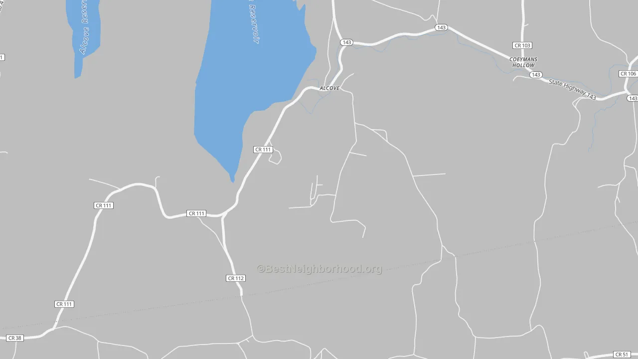 Transit Grade map of 12007, NY