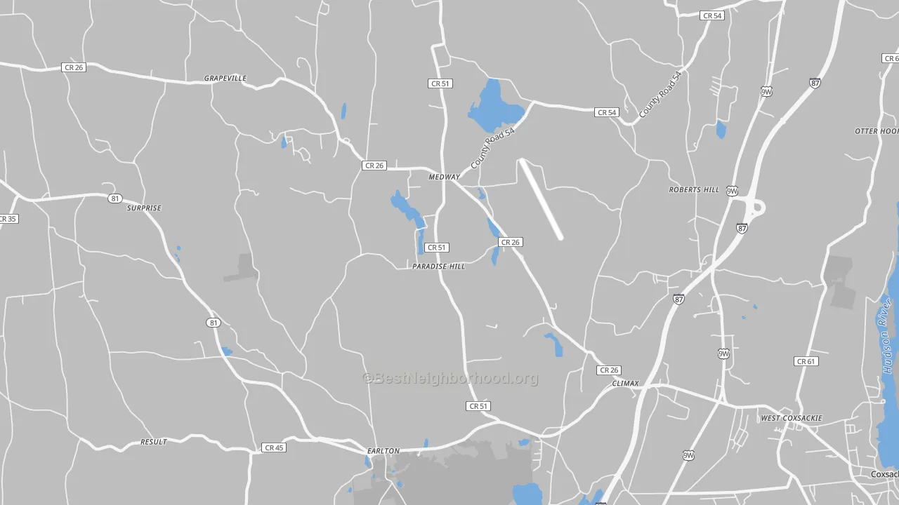 Transit Grade map of 12042, NY