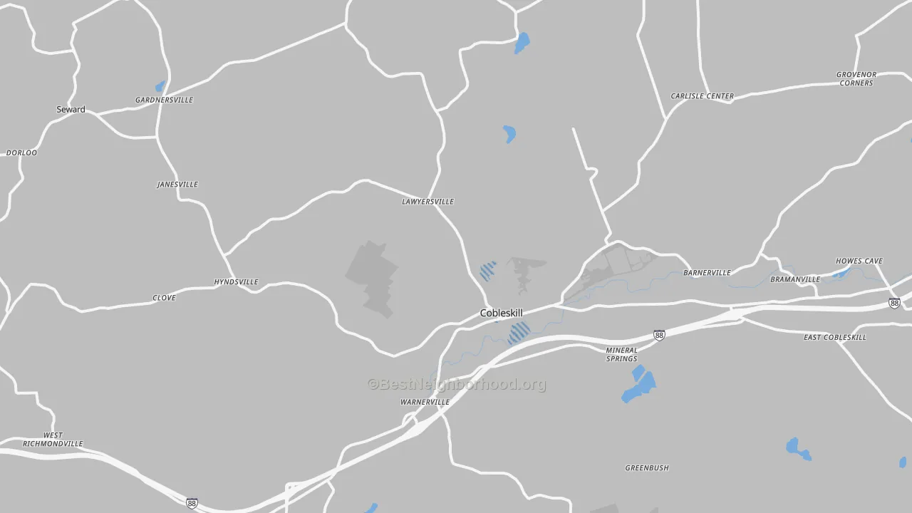 Transit Grade map of 12043, NY