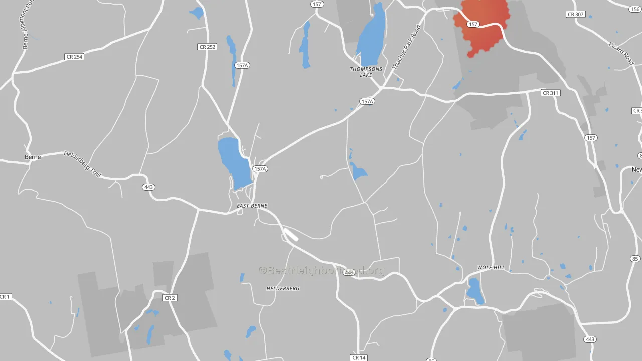 Transit Grade map of 12059, NY