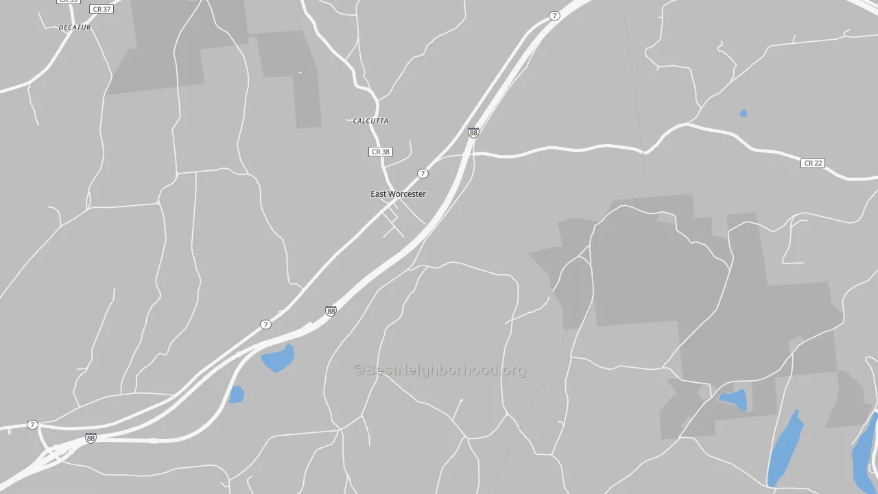 Transit Grade map of 12064, NY