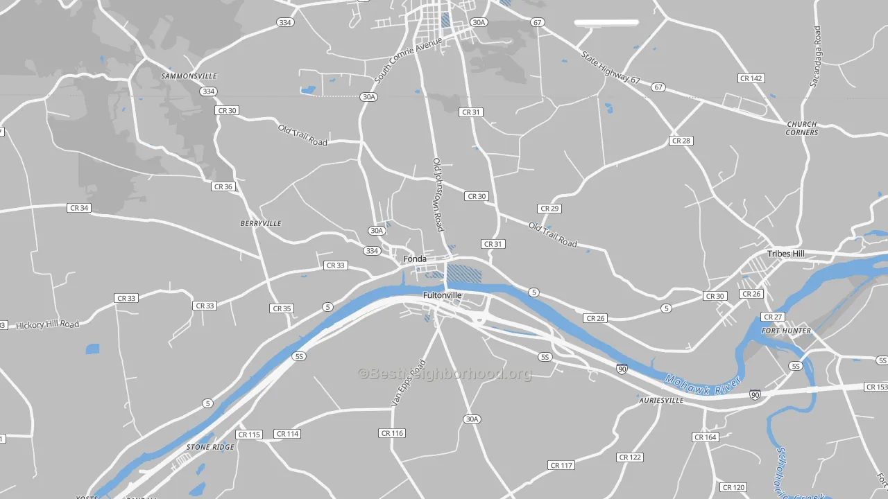 Transit Grade map of 12068, NY