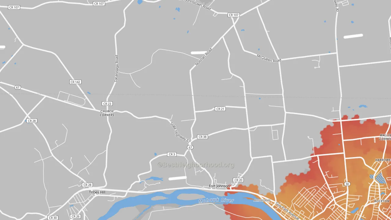 Transit Grade map of 12070, NY