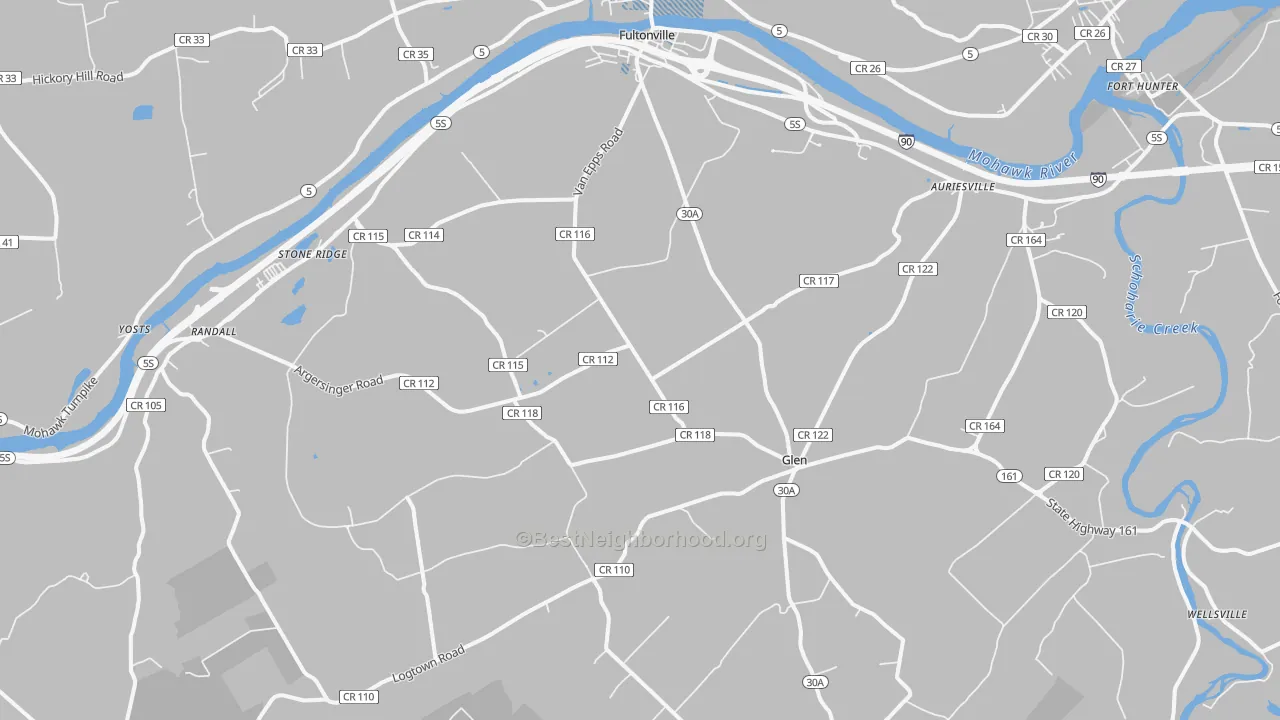 Transit Grade map of 12072, NY