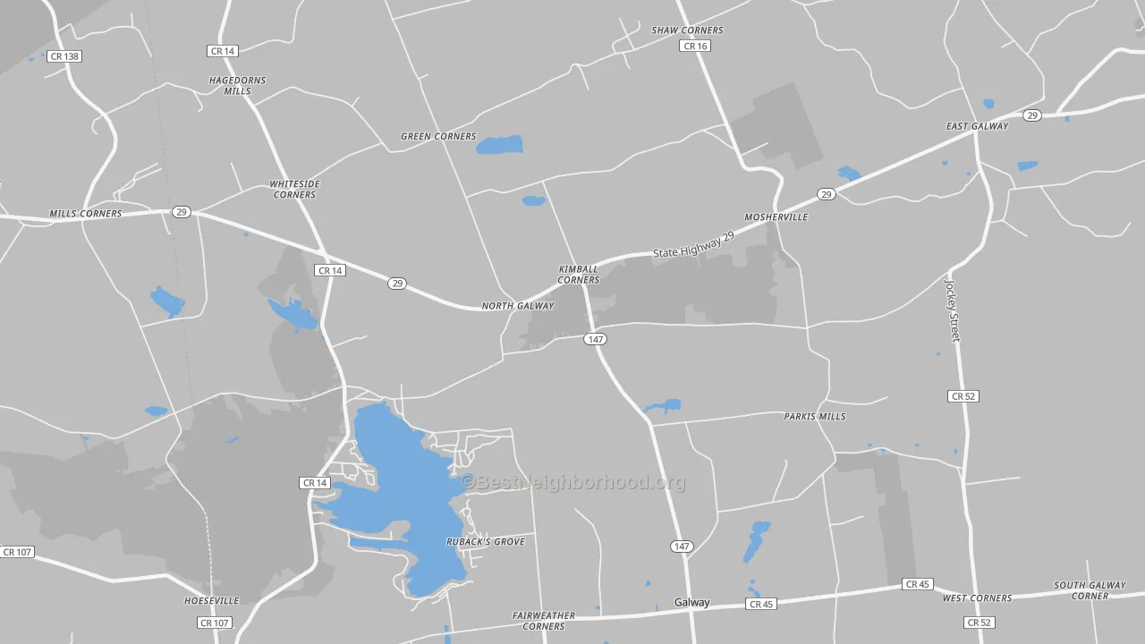 Transit Grade map of 12074, NY