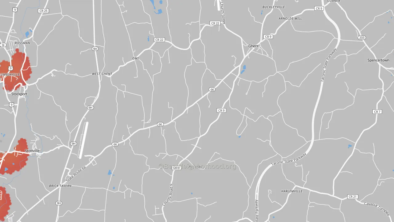 Transit Grade map of 12075, NY