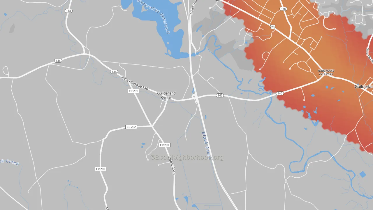 Transit Grade map of 12085, NY