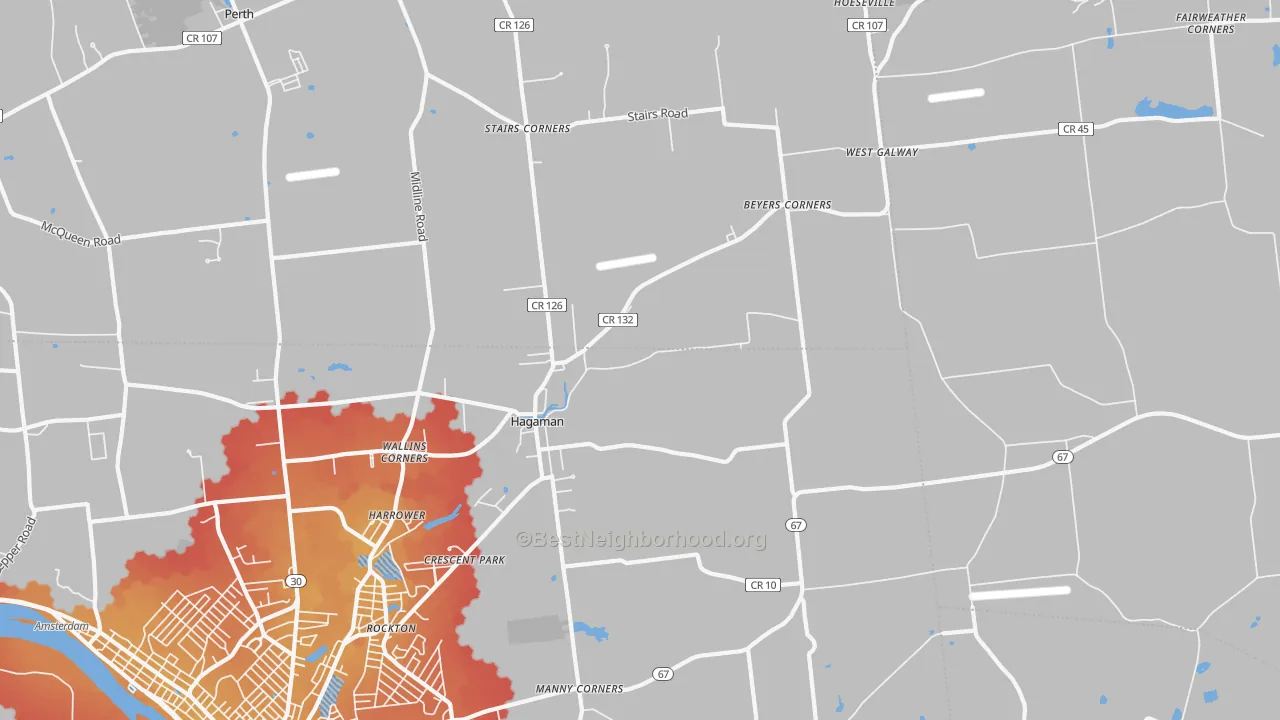 Transit Grade map of 12086, NY