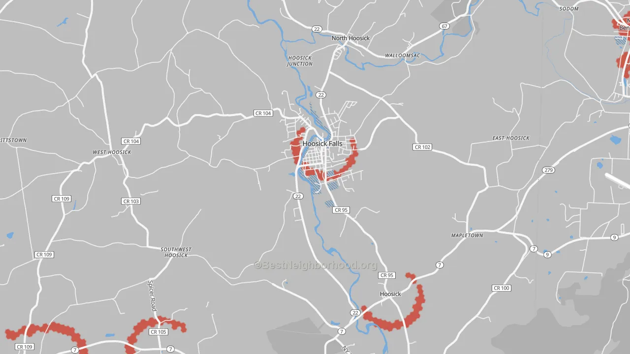 Transit Grade map of 12090, NY