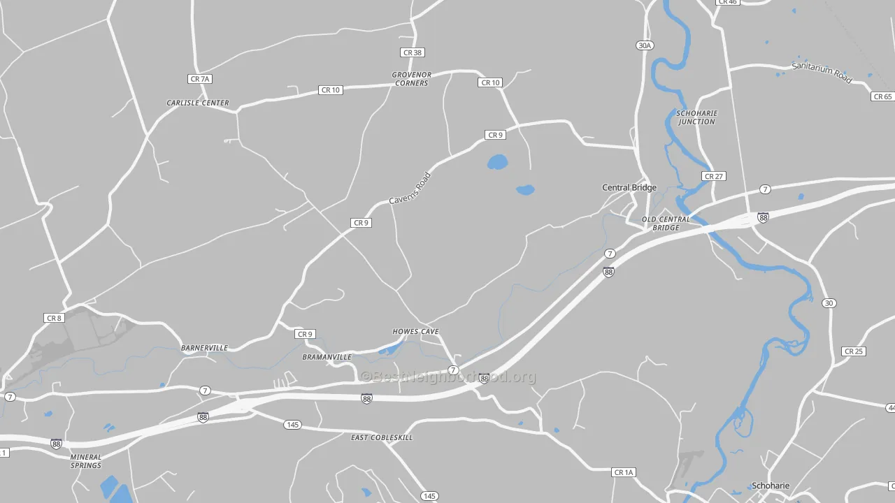 Transit Grade map of 12092, NY