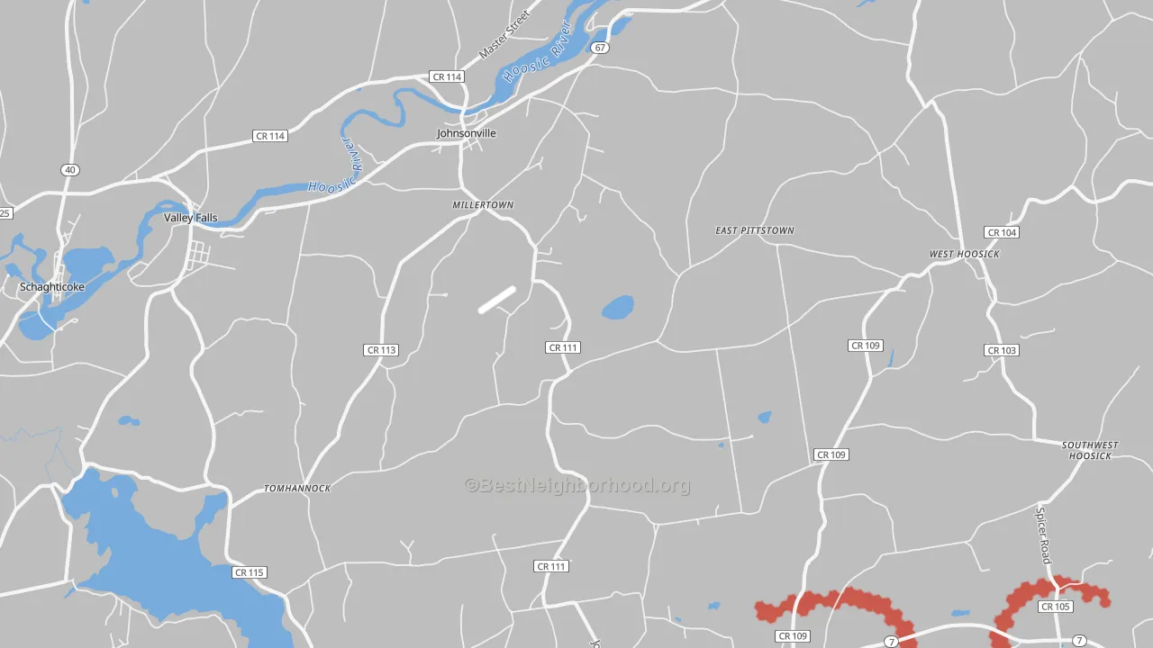 Transit Grade map of 12094, NY