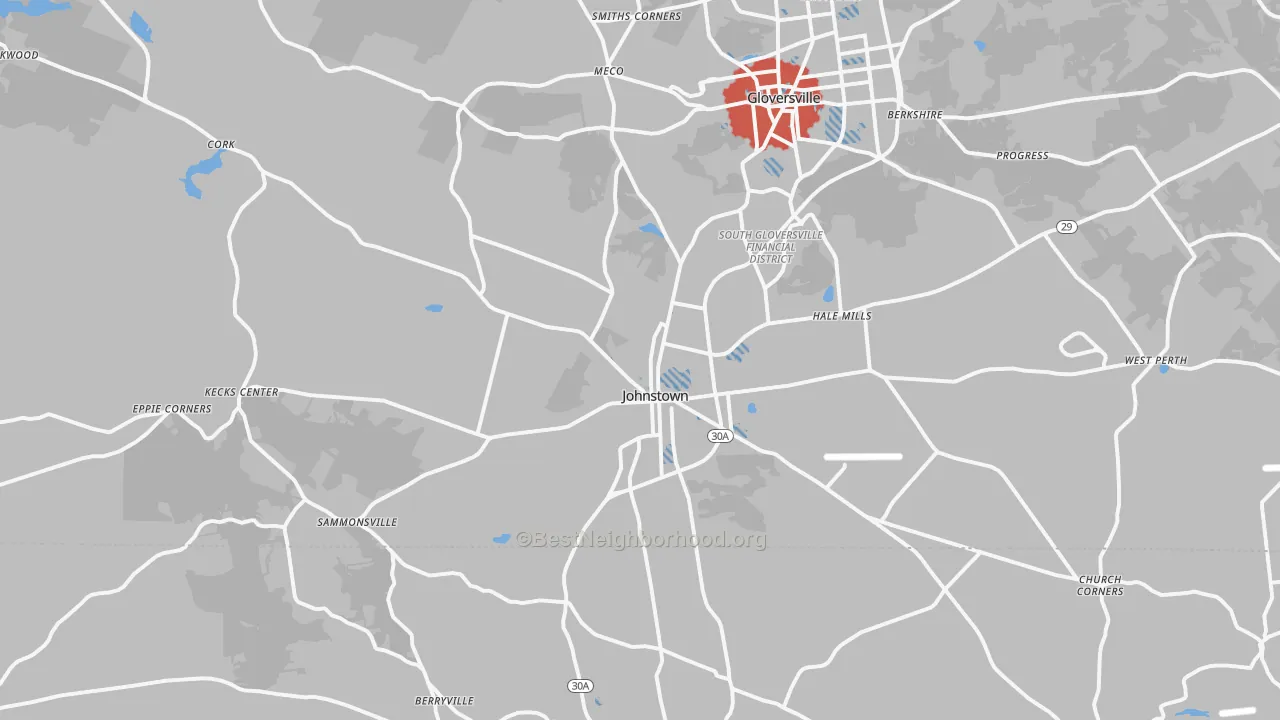 Transit Grade map of 12095, NY