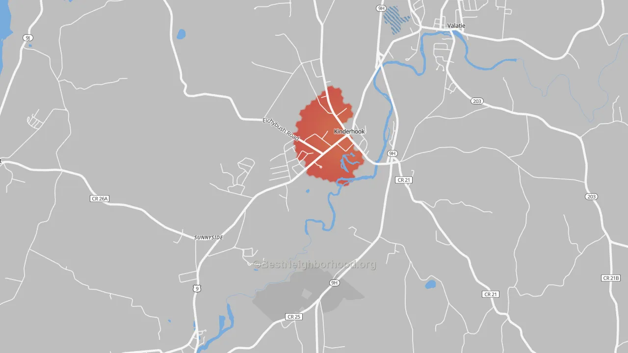 Transit Grade map of 12106, NY