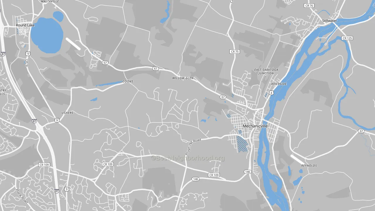 Transit Grade map of 12118, NY