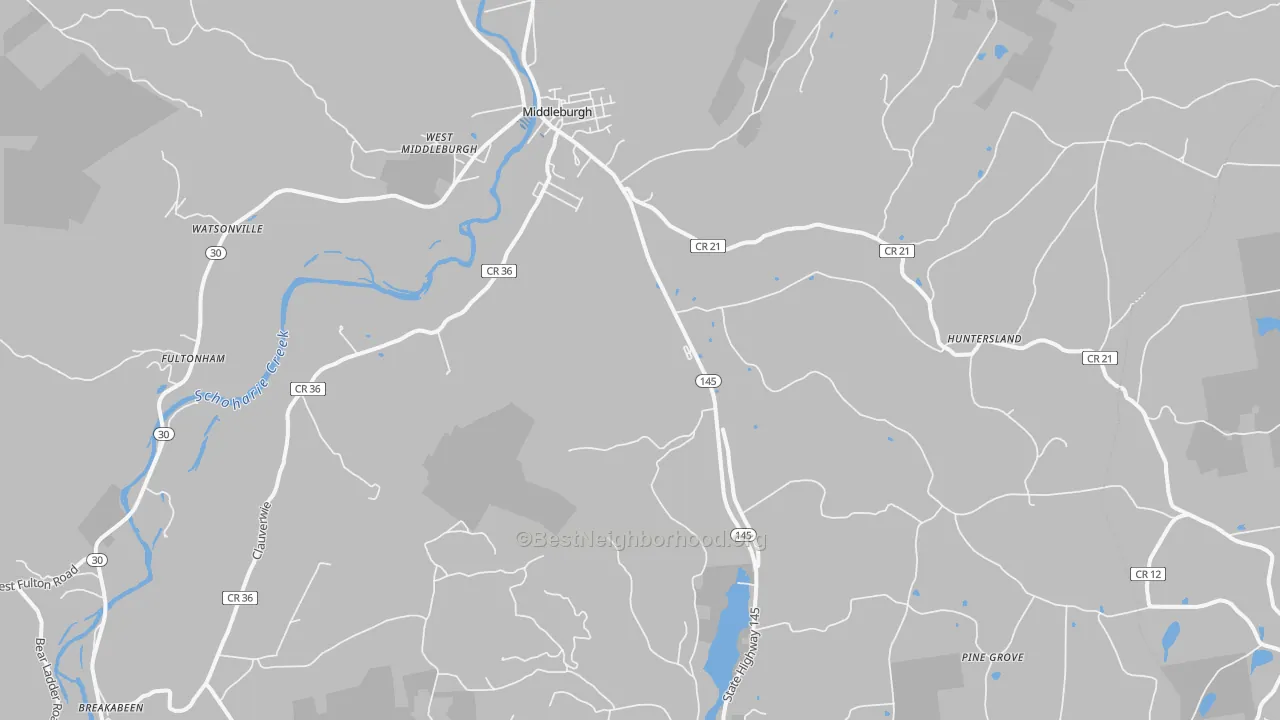 Transit Grade map of 12122, NY
