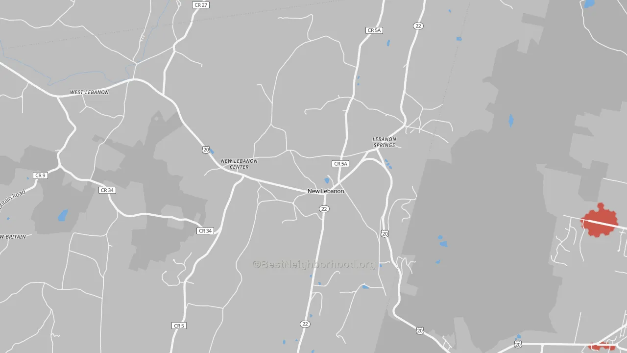 Transit Grade map of 12125, NY