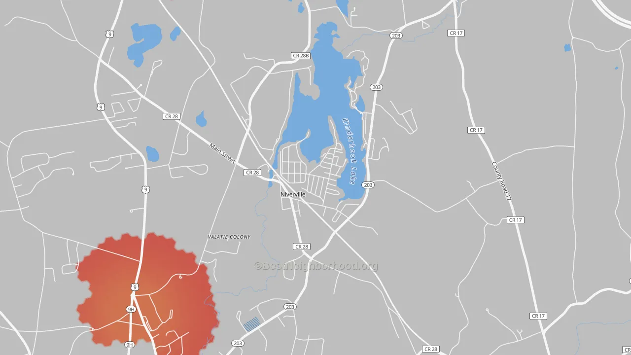 Transit Grade map of 12130, NY
