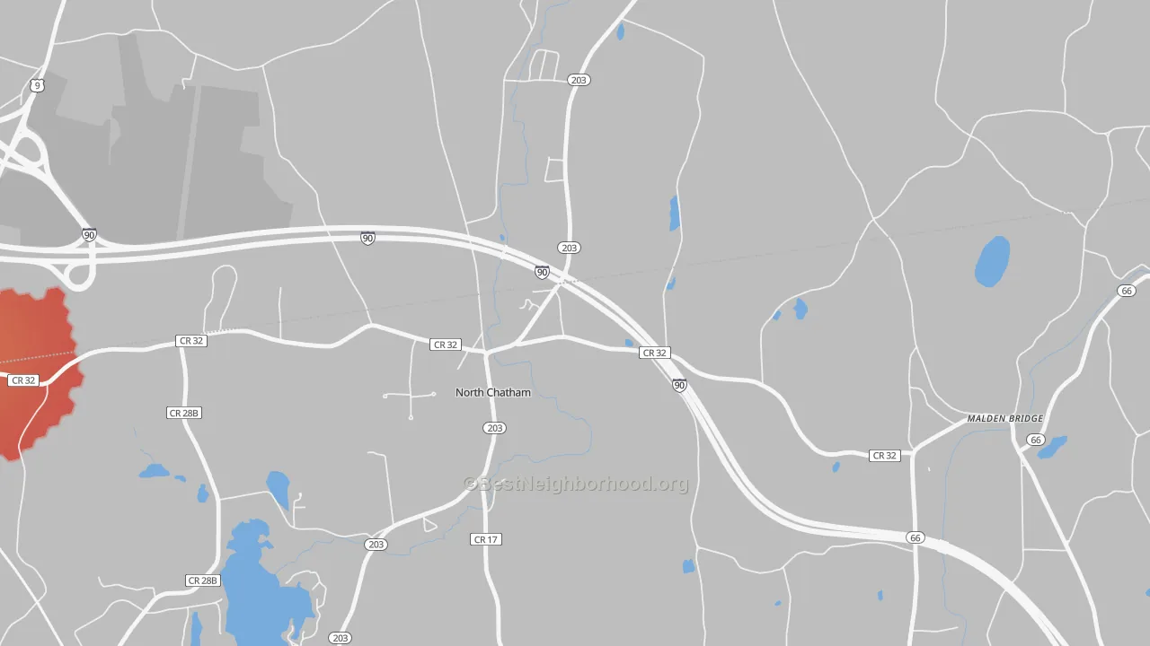 Transit Grade map of 12132, NY