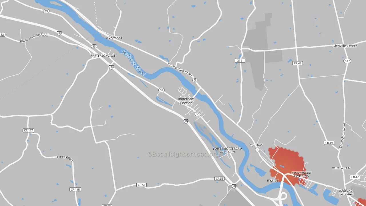 Transit Grade map of 12150, NY
