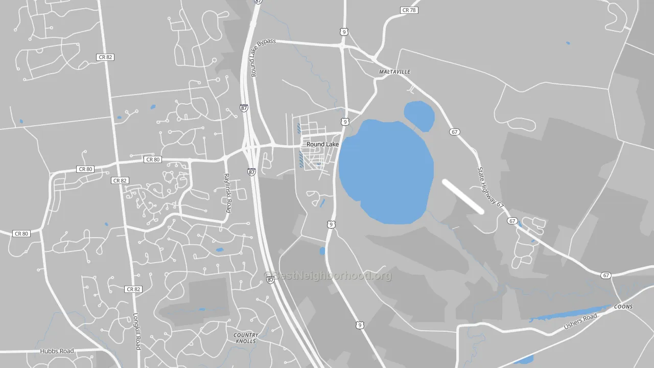 Transit Grade map of 12151, NY