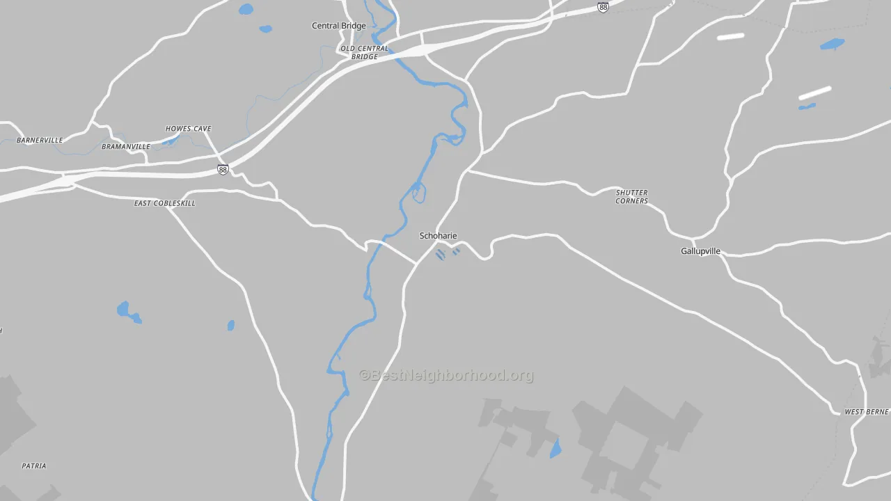 Transit Grade map of 12157, NY