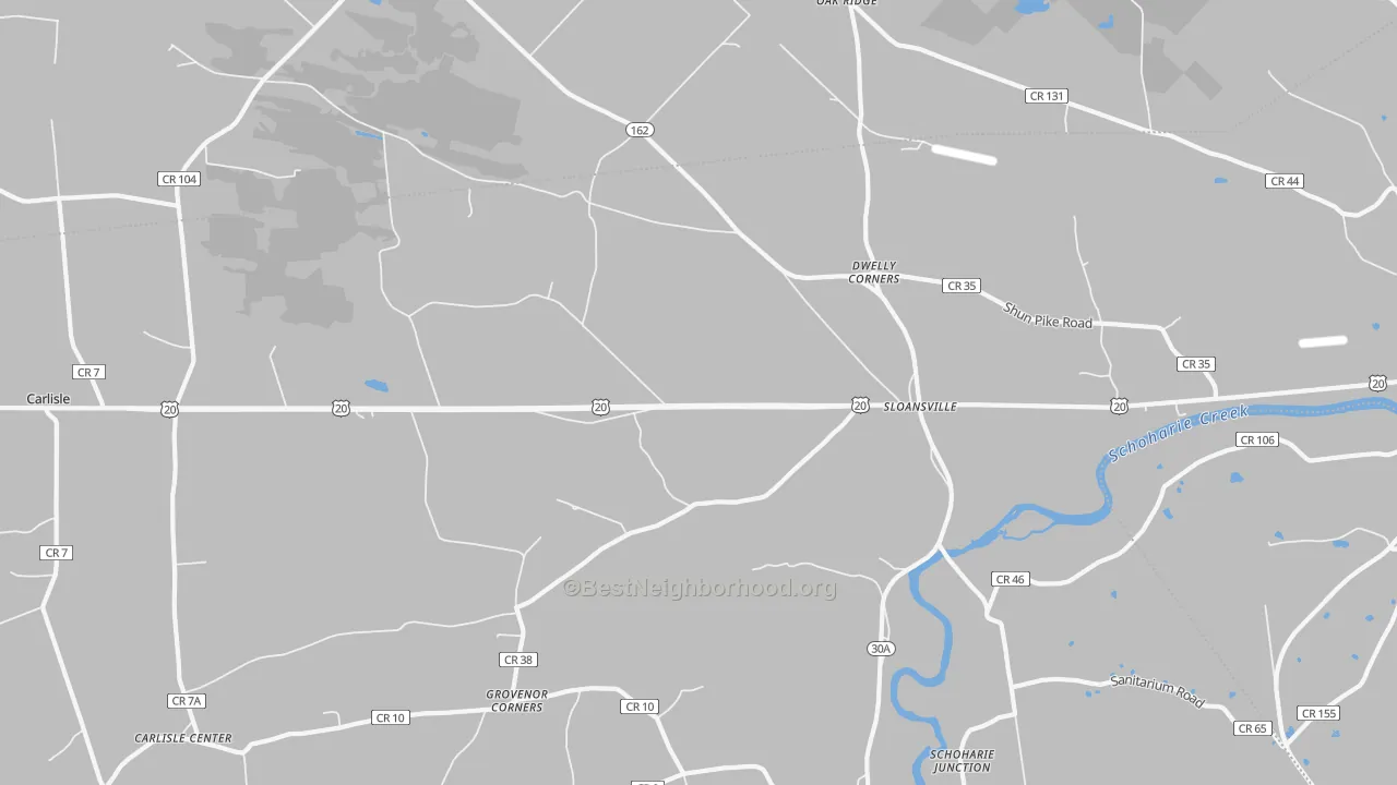 Transit Grade map of 12160, NY