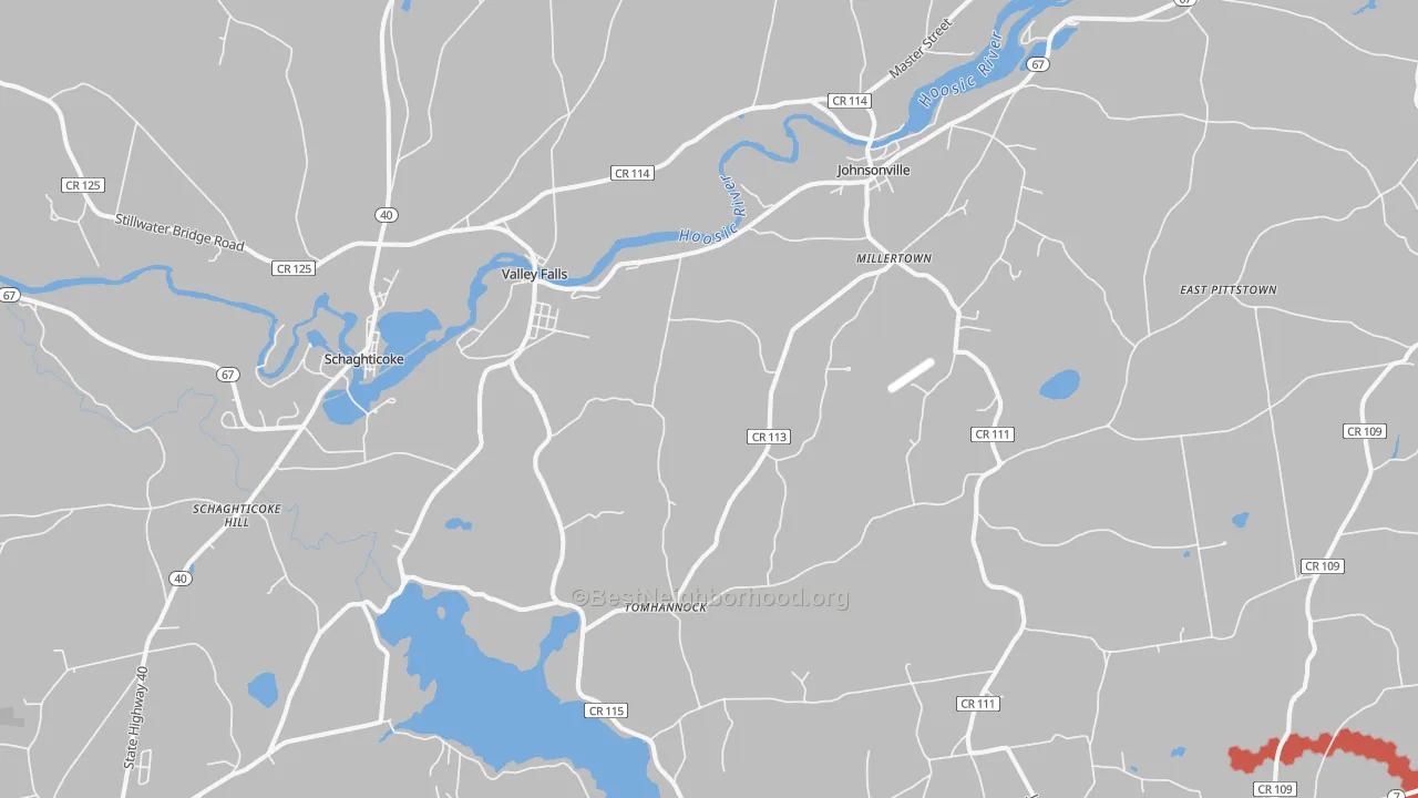 Transit Grade map of 12185, NY