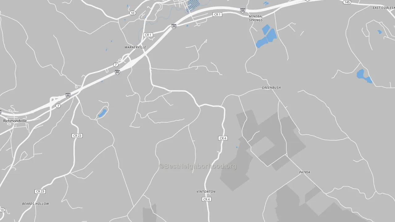 Transit Grade map of 12187, NY
