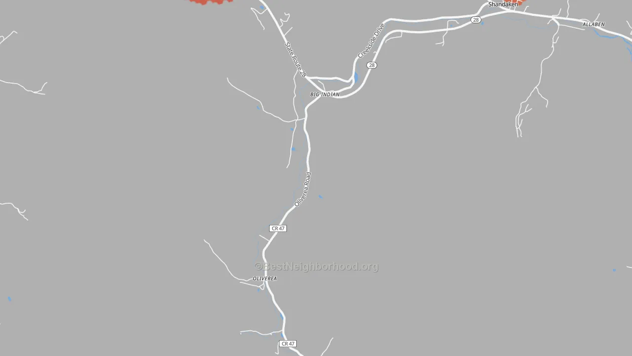 Transit Grade map of 12410, NY