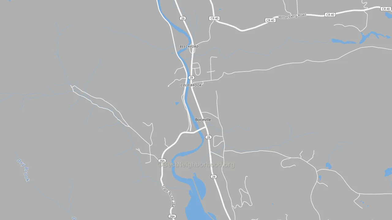 Transit Grade map of 12412, NY