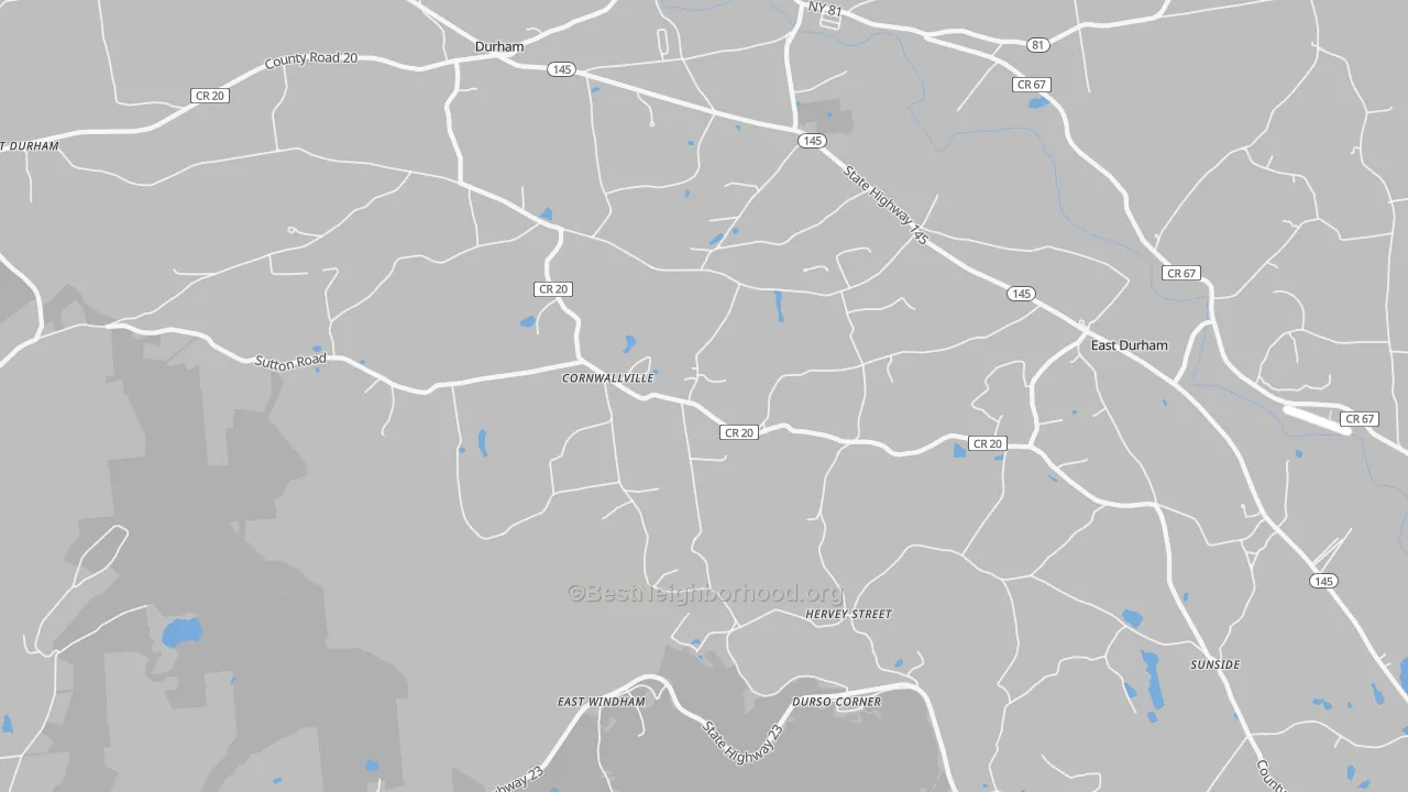 Transit Grade map of 12418, NY