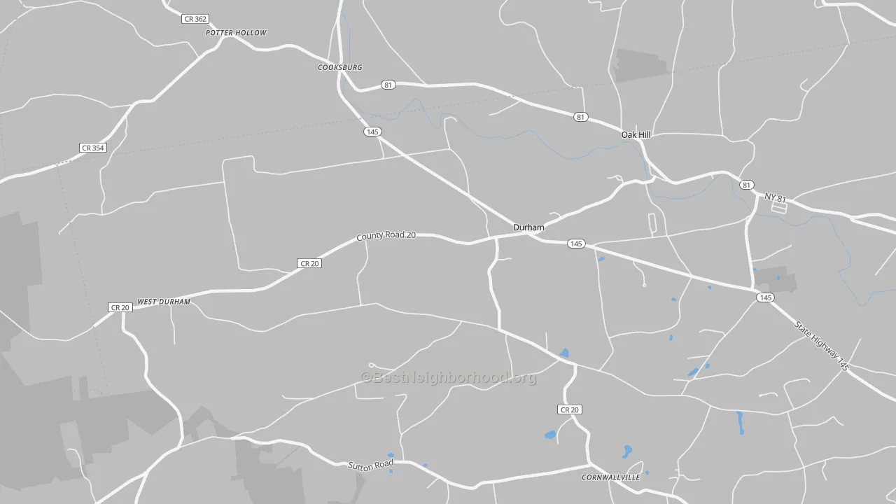 Transit Grade map of 12422, NY
