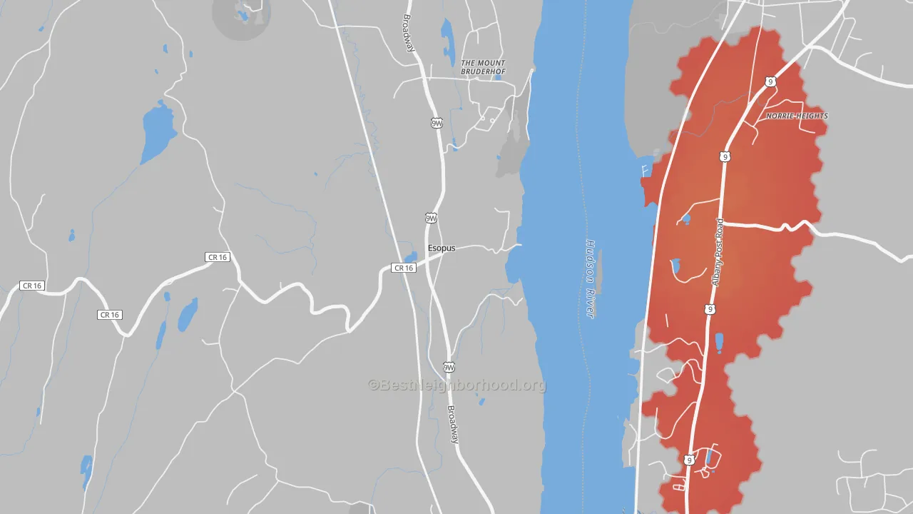 Transit Grade map of 12429, NY