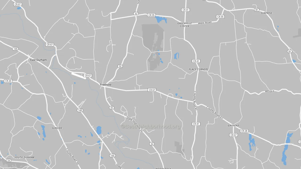 Transit Grade map of 12431, NY