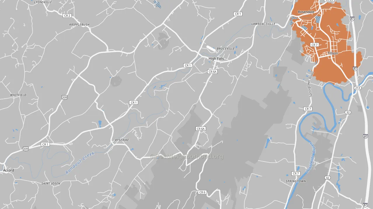 Transit Grade map of 12440, NY