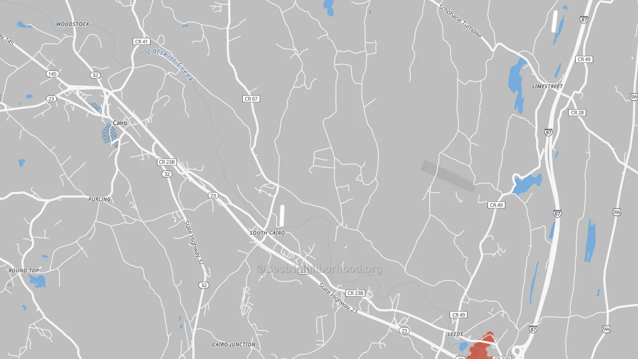 Transit Grade map of 12451, NY