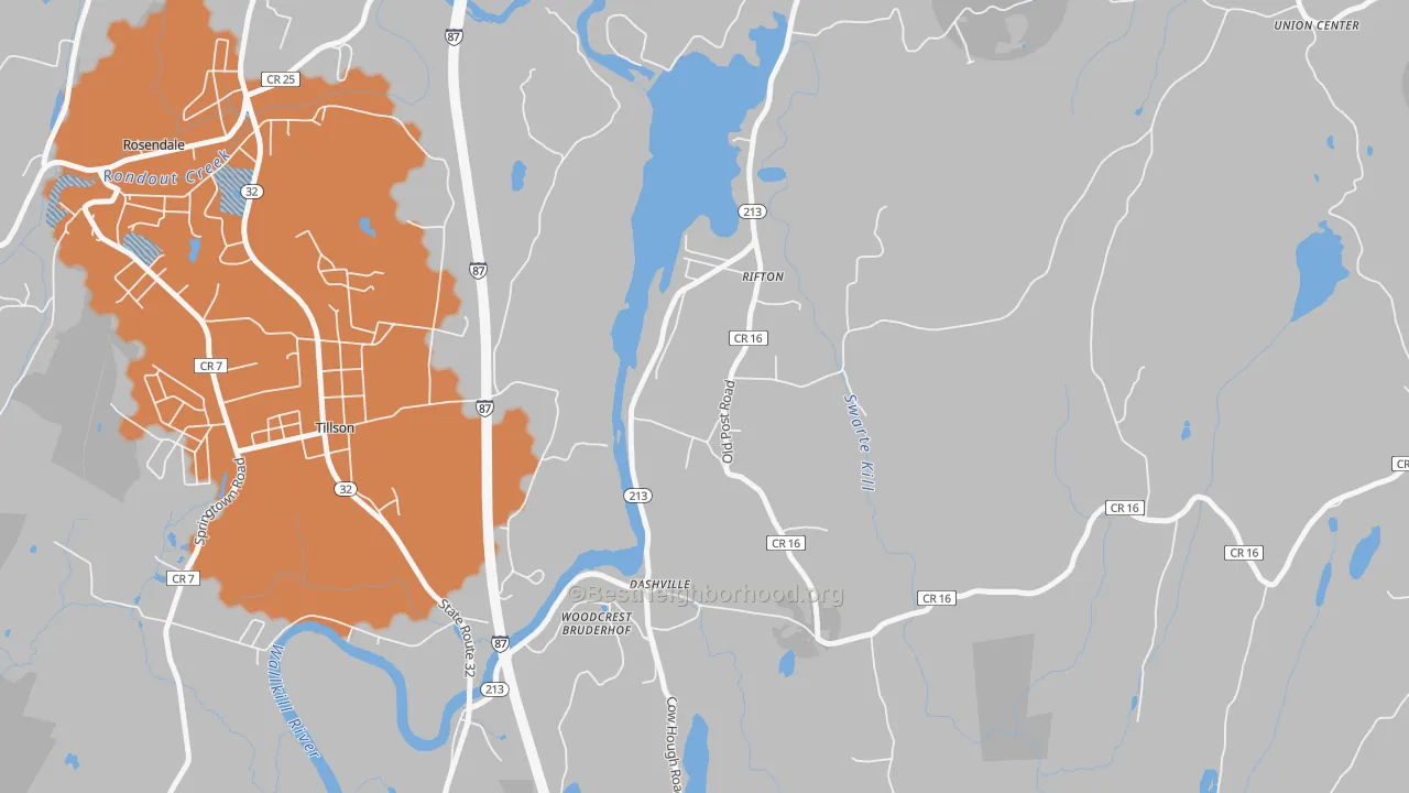 Transit Grade map of 12471, NY