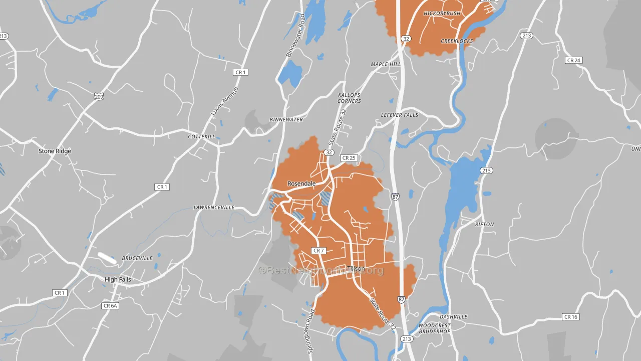 Transit Grade map of 12472, NY