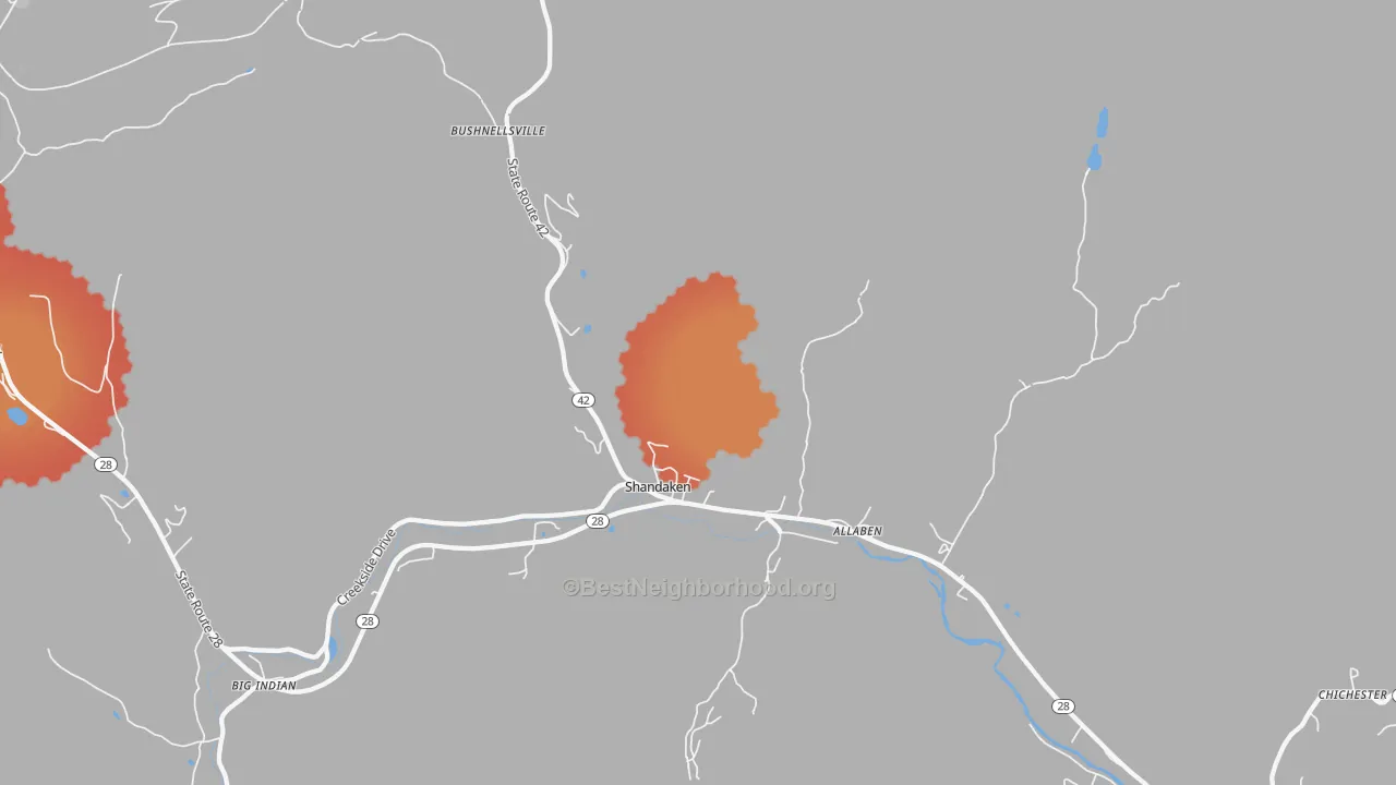 Transit Grade map of 12480, NY
