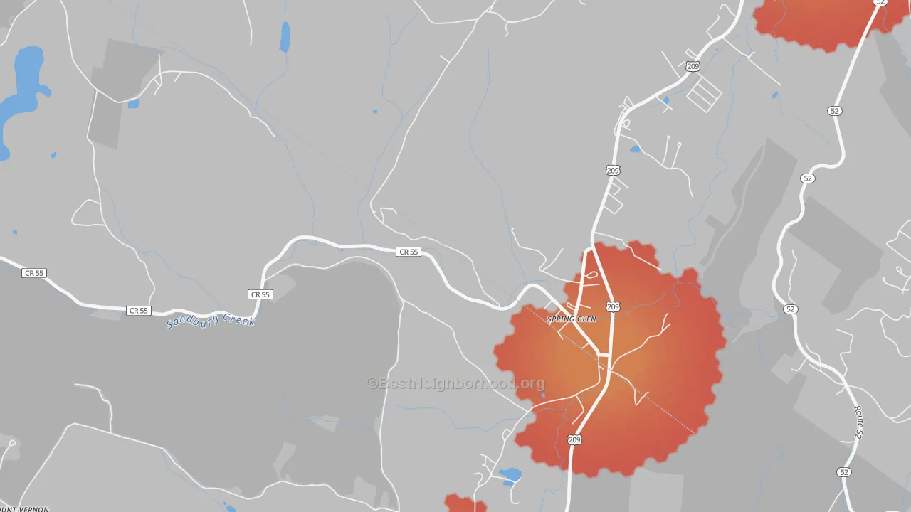 Transit Grade map of 12483, NY