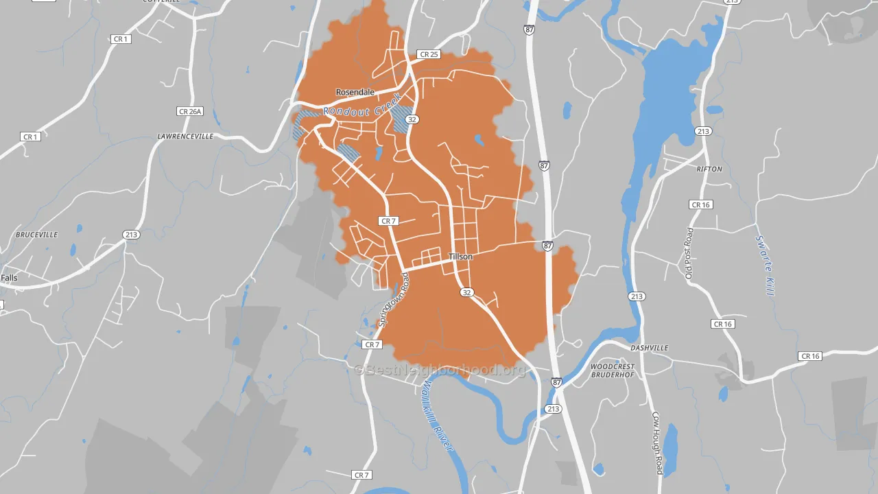 Transit Grade map of 12486, NY