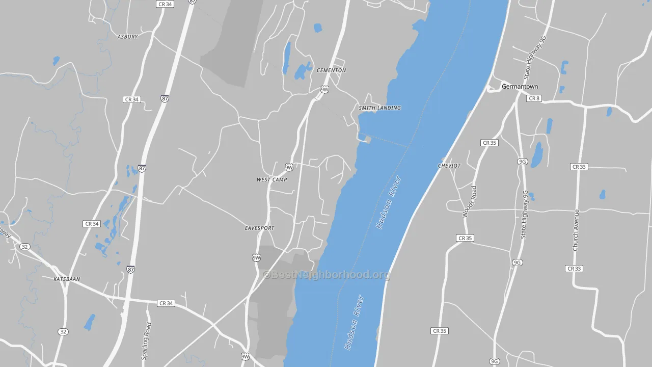 Transit Grade map of 12490, NY